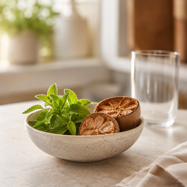 Stevia and monk fruit