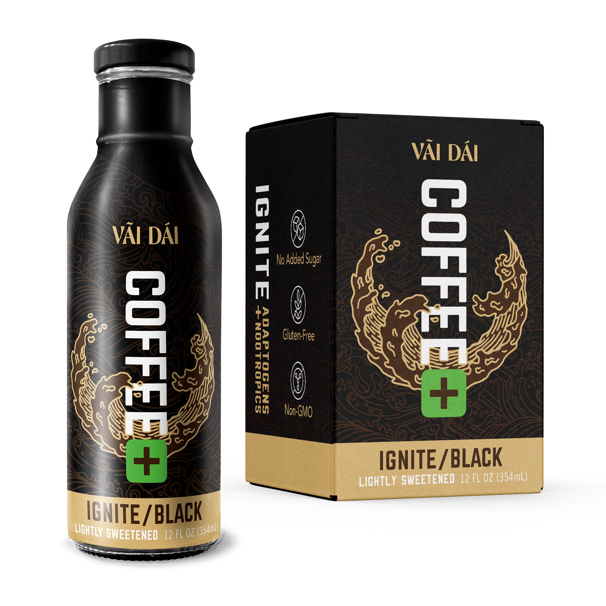 Black 4-pack (4 - 12oz glass bottles)