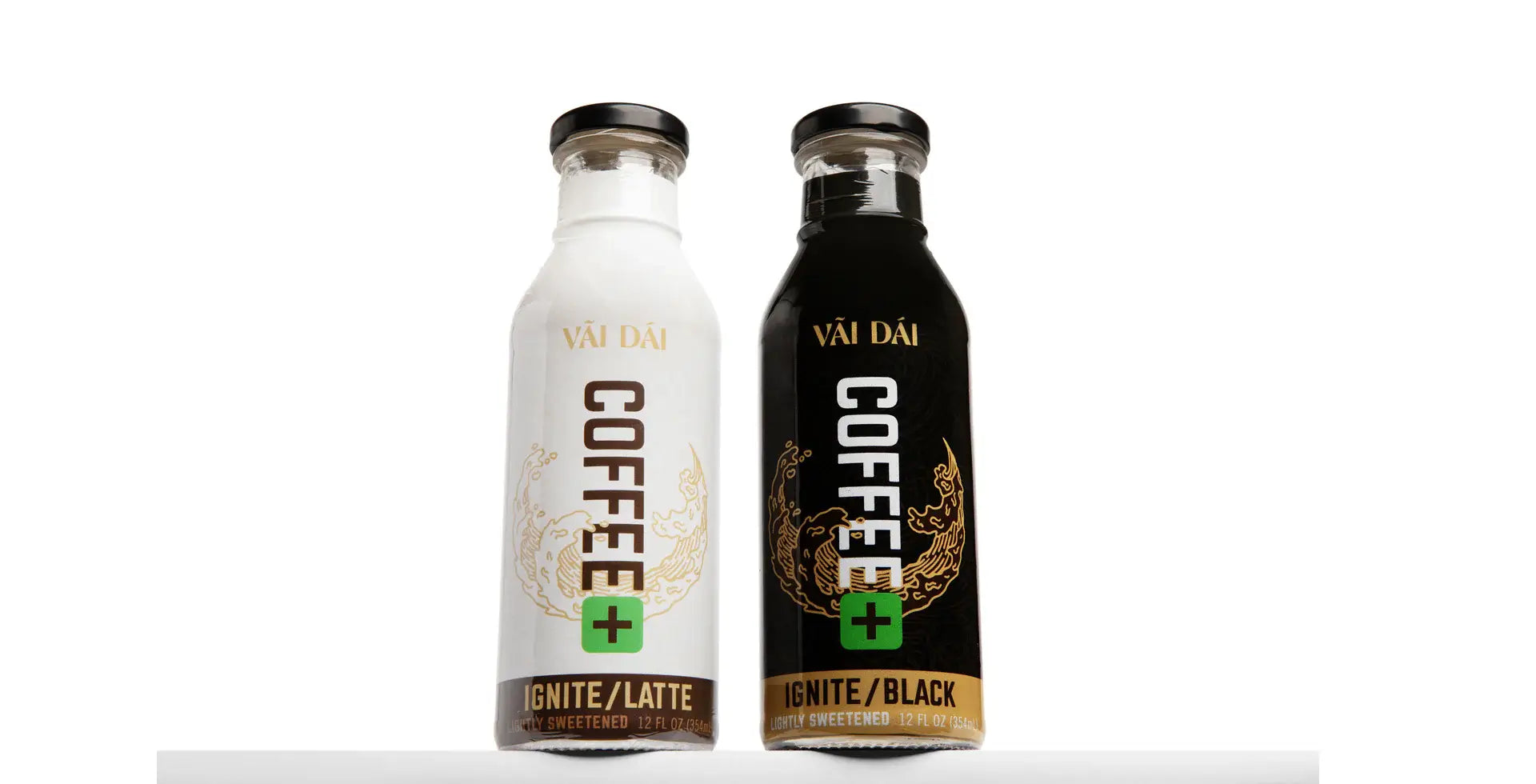Vai Dai Coffee - IGNITE/LATTE and IGNITE/BLACK bottles
